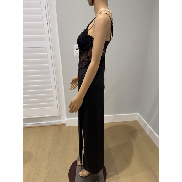 Shein Split Thigh Bustier Lace Maxi Dress, size medium - Picture 7 of 15